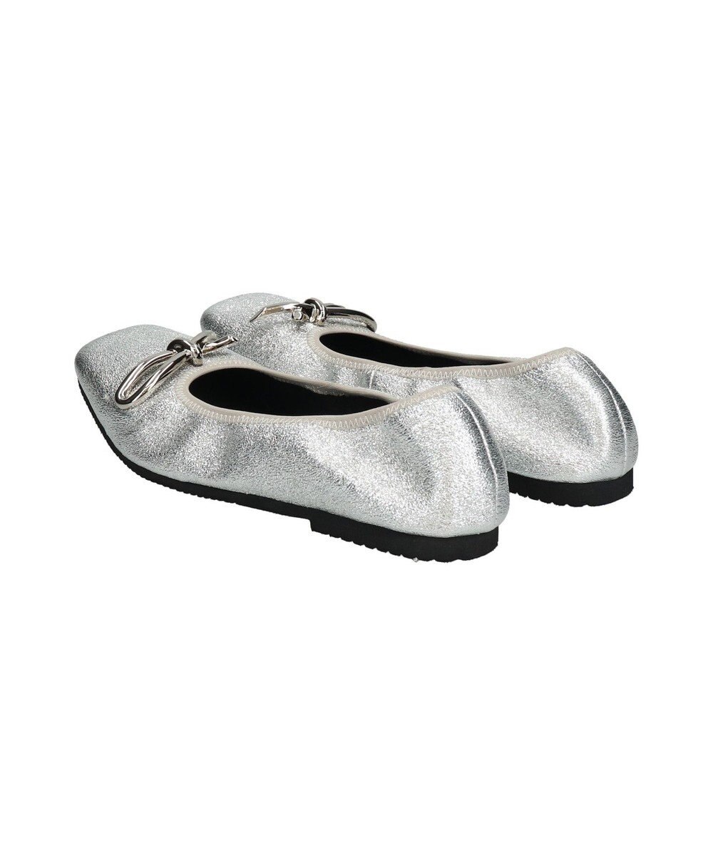 Bridget Birkin 【PARADIS COULEUR】スクエアトウメタルリボンバレエシューズ 