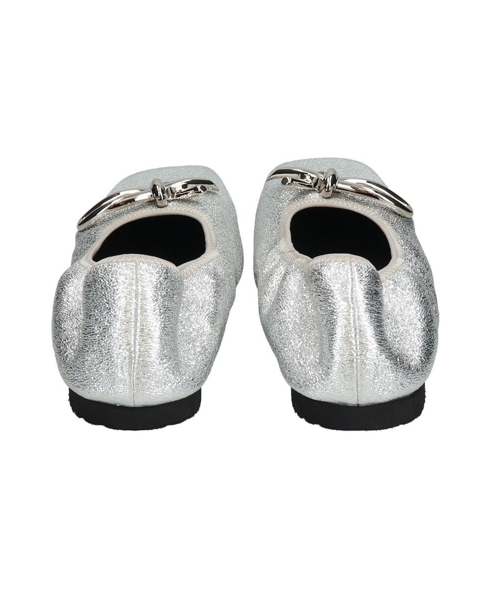 Bridget Birkin 【PARADIS COULEUR】スクエアトウメタルリボンバレエシューズ 