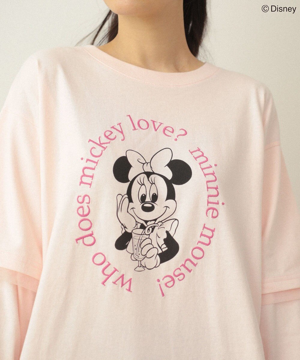 Green Parks ミッキー＆フレンズ／レイヤードプリントロングＴシャツ 