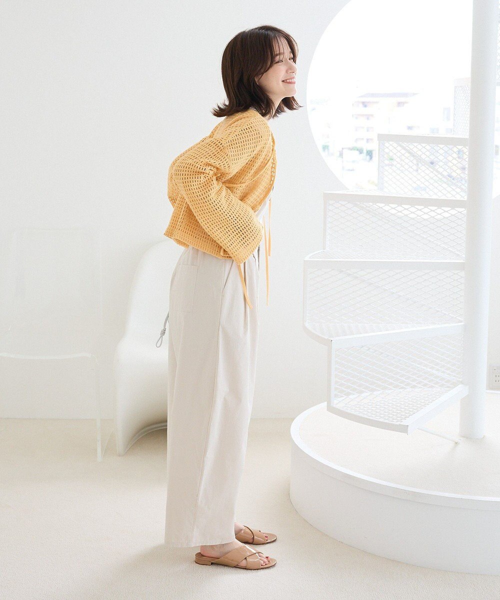 Green Parks Ｉ　前後２ｗａｙ　メッシュショート丈カーディガン 