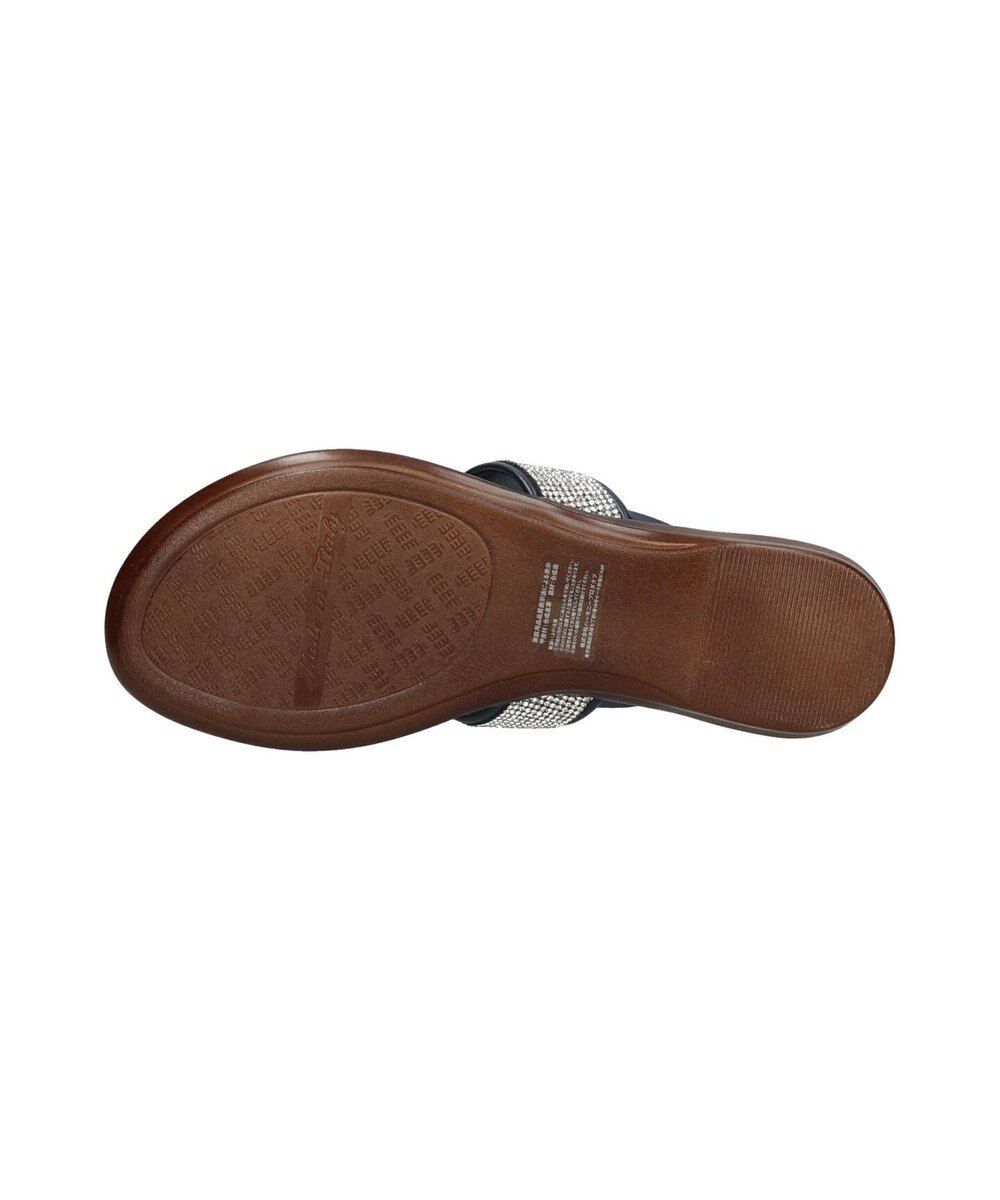 INTER-CHAUSSURES 【ITALIAN SHOEMAKERS】ビジューベルトフラワートングサンダル 