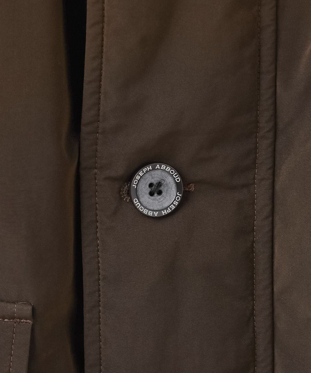 JOSEPH ABBOUD MOUNTAIN 【サスティナブル/ECO撥水/ECOファー/９ポケット】ナイロンピーチダウンコート 