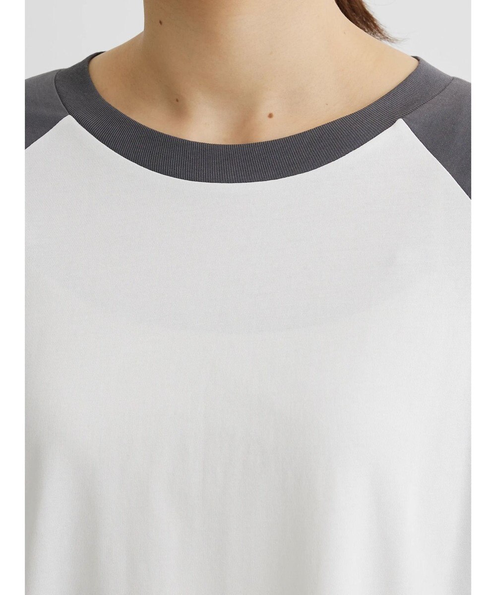 Green Parks シアーラグラン配色プルオーバー 