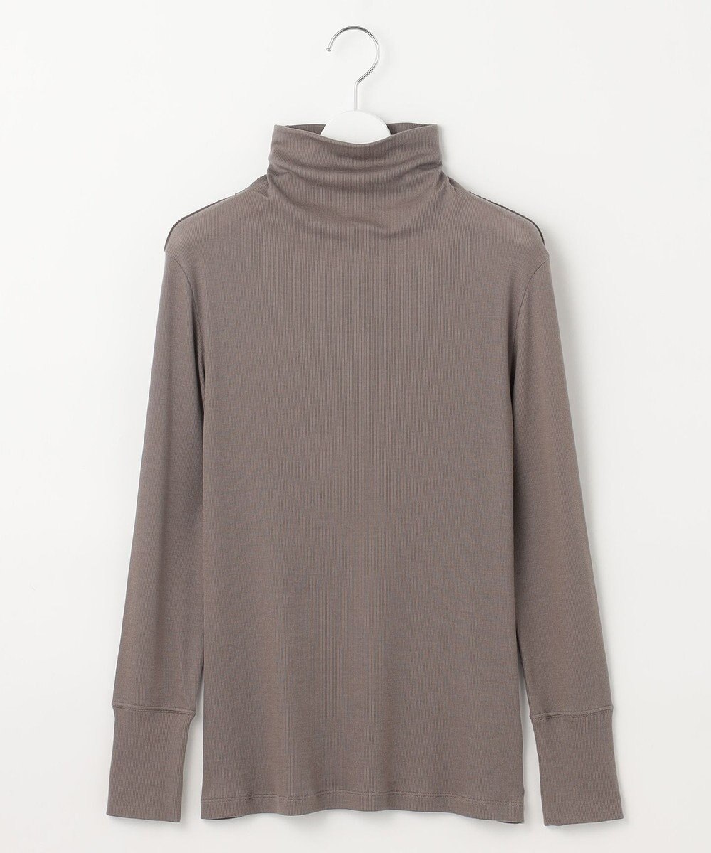 自由区 L 【洗える】ベアテレコボトルネック カットソー 