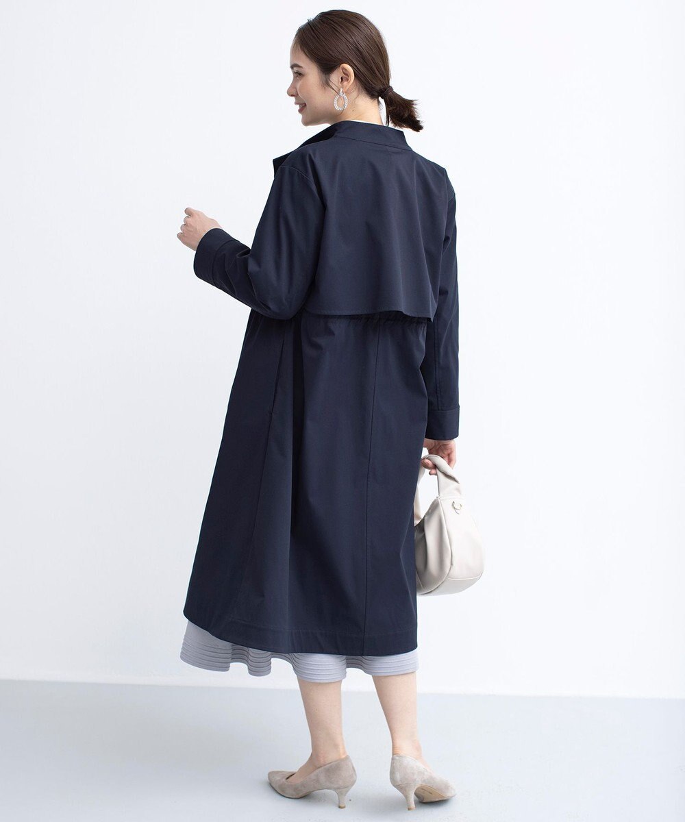 組曲 L 【WEB限定】コットンライクツイル スタンドネックコート 