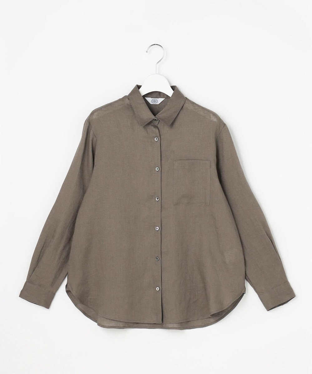 J.PRESS LADIES S 【WEB限定カラーあり・2way】リネン シャツ ブラウス 