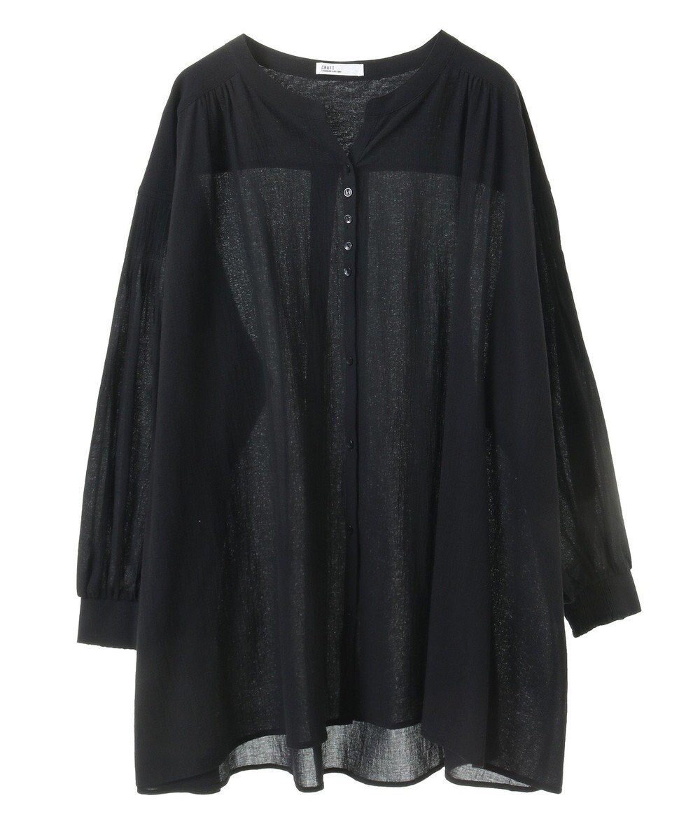 CRAFT STANDARD BOUTIQUE ジョーゼットスキッパーシャツ 