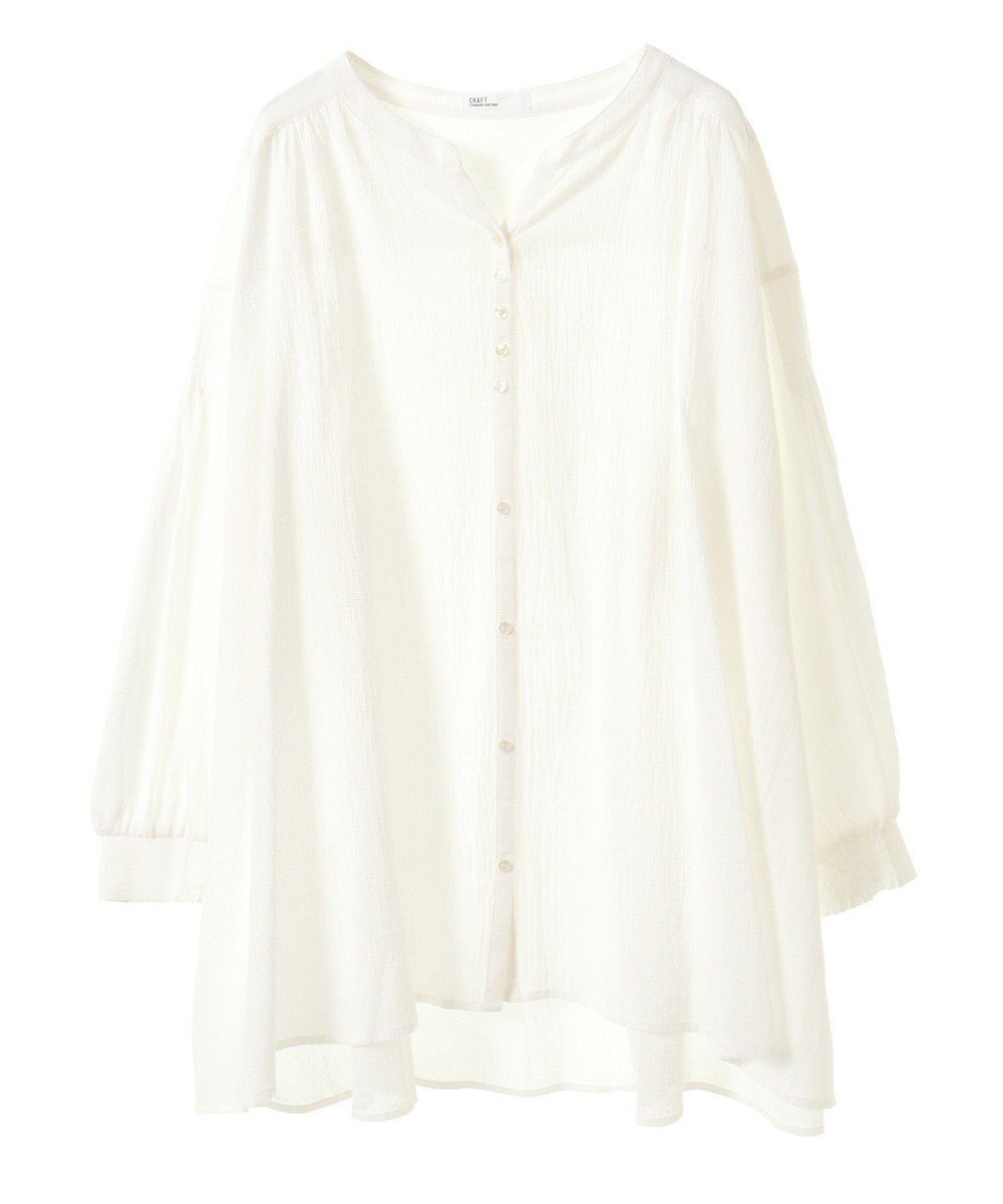 CRAFT STANDARD BOUTIQUE ジョーゼットスキッパーシャツ 