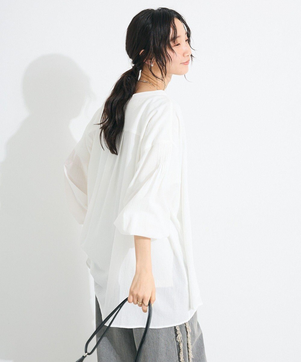 CRAFT STANDARD BOUTIQUE ジョーゼットスキッパーシャツ 