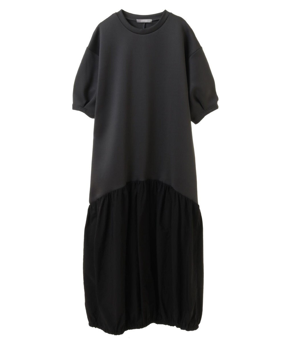 Green Parks ａ．異素材切り替えバルーンワンピース 