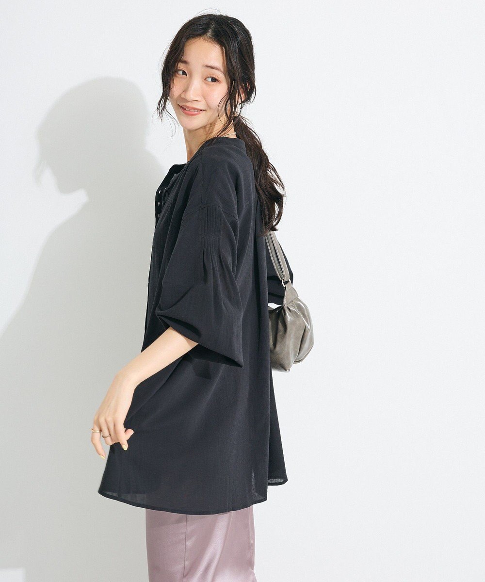 CRAFT STANDARD BOUTIQUE ジョーゼットスキッパーシャツ 