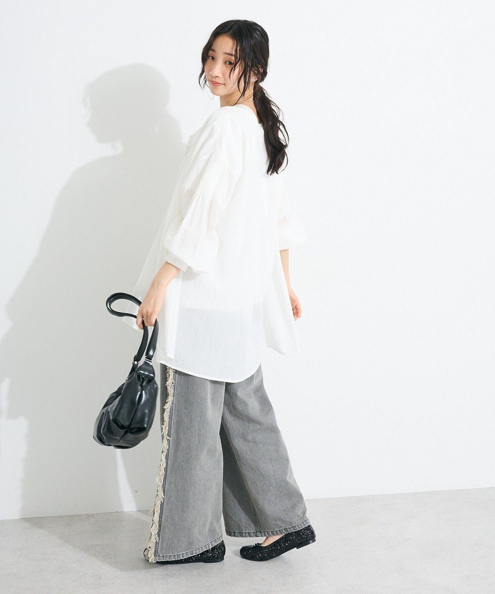 CRAFT STANDARD BOUTIQUE ジョーゼットスキッパーシャツ 