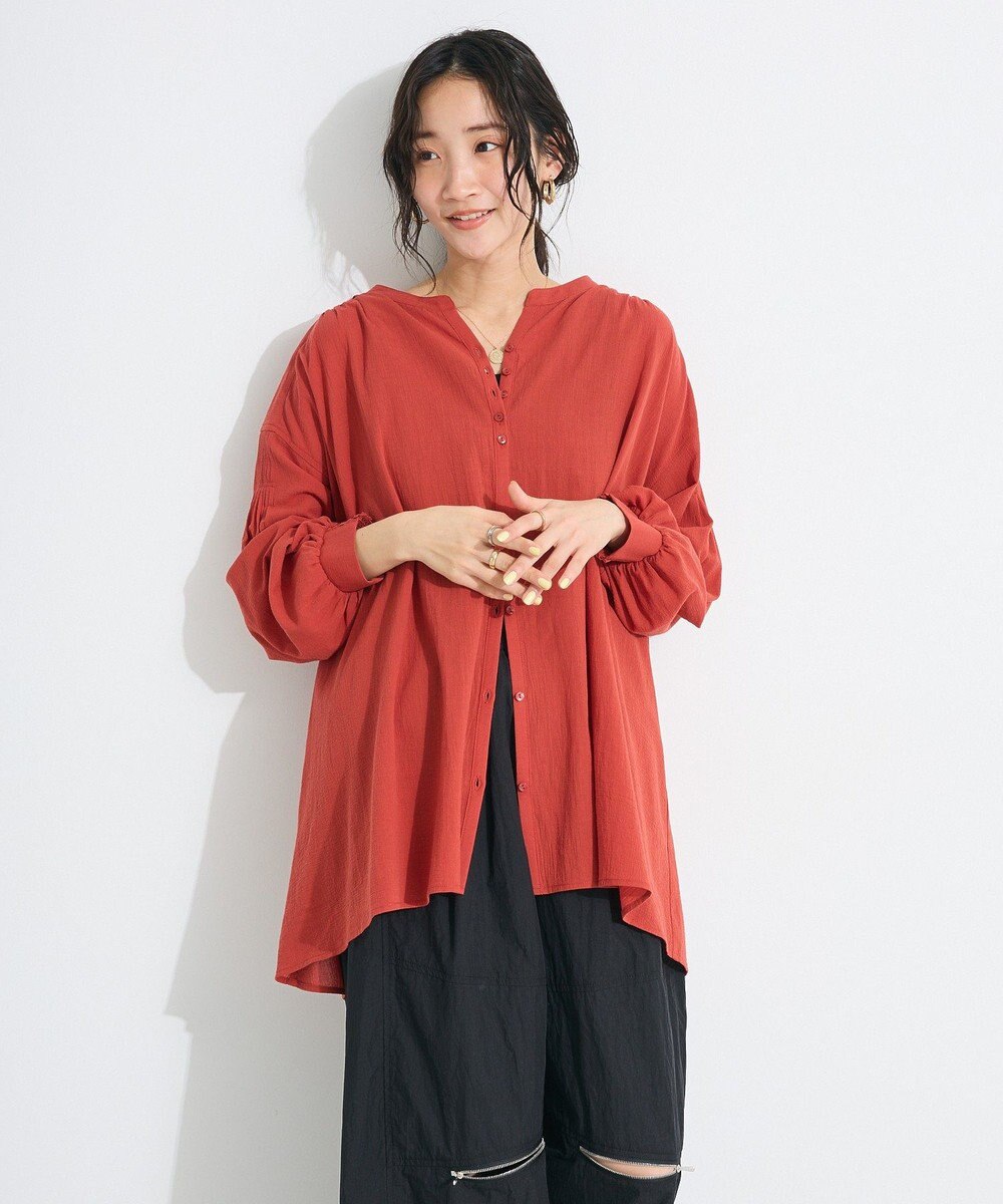 CRAFT STANDARD BOUTIQUE ジョーゼットスキッパーシャツ 