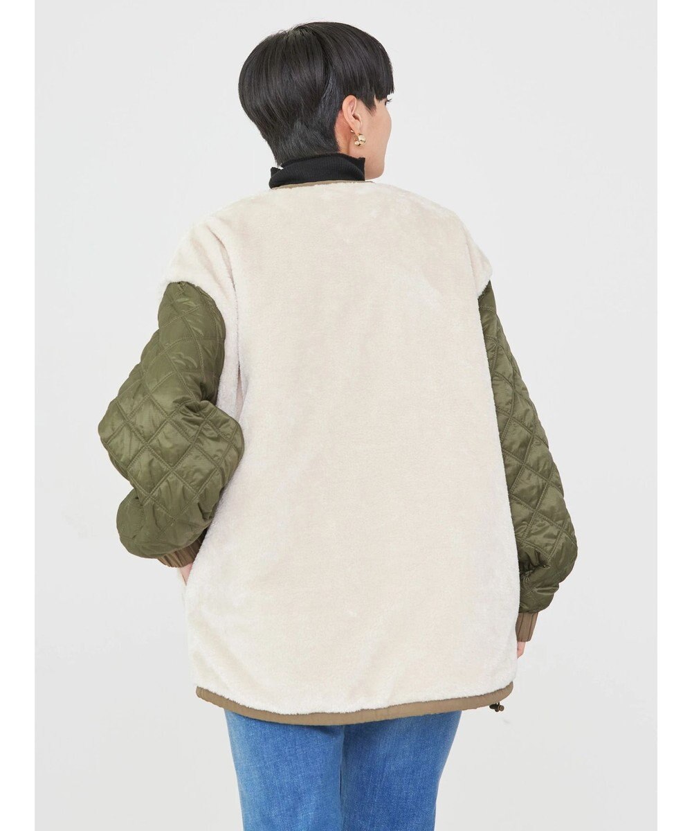 AMERICAN HOLIC キルポカリバーシブルキルティングミディコート 