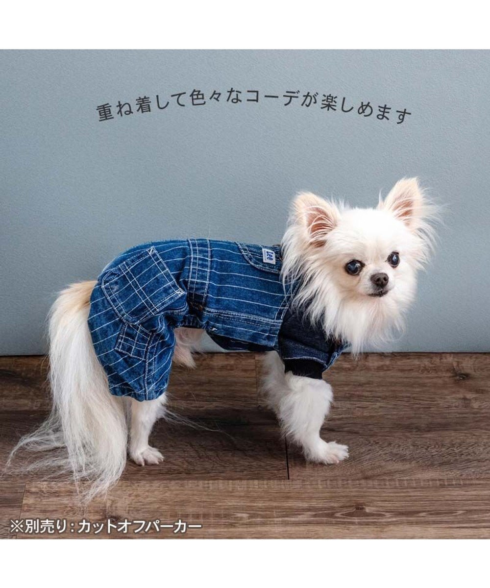 PET PARADISE Lee ストライプ オーバーオール 小型犬 