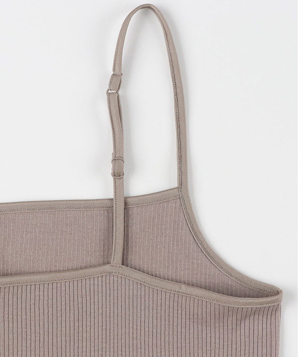 Wing インナー オーガニックコットン100％(身生地) ブラがひびきにくい 【綿の贅沢 オーガニック リブタイプ】 キャミソール EL1061 ウイング／ワコール 