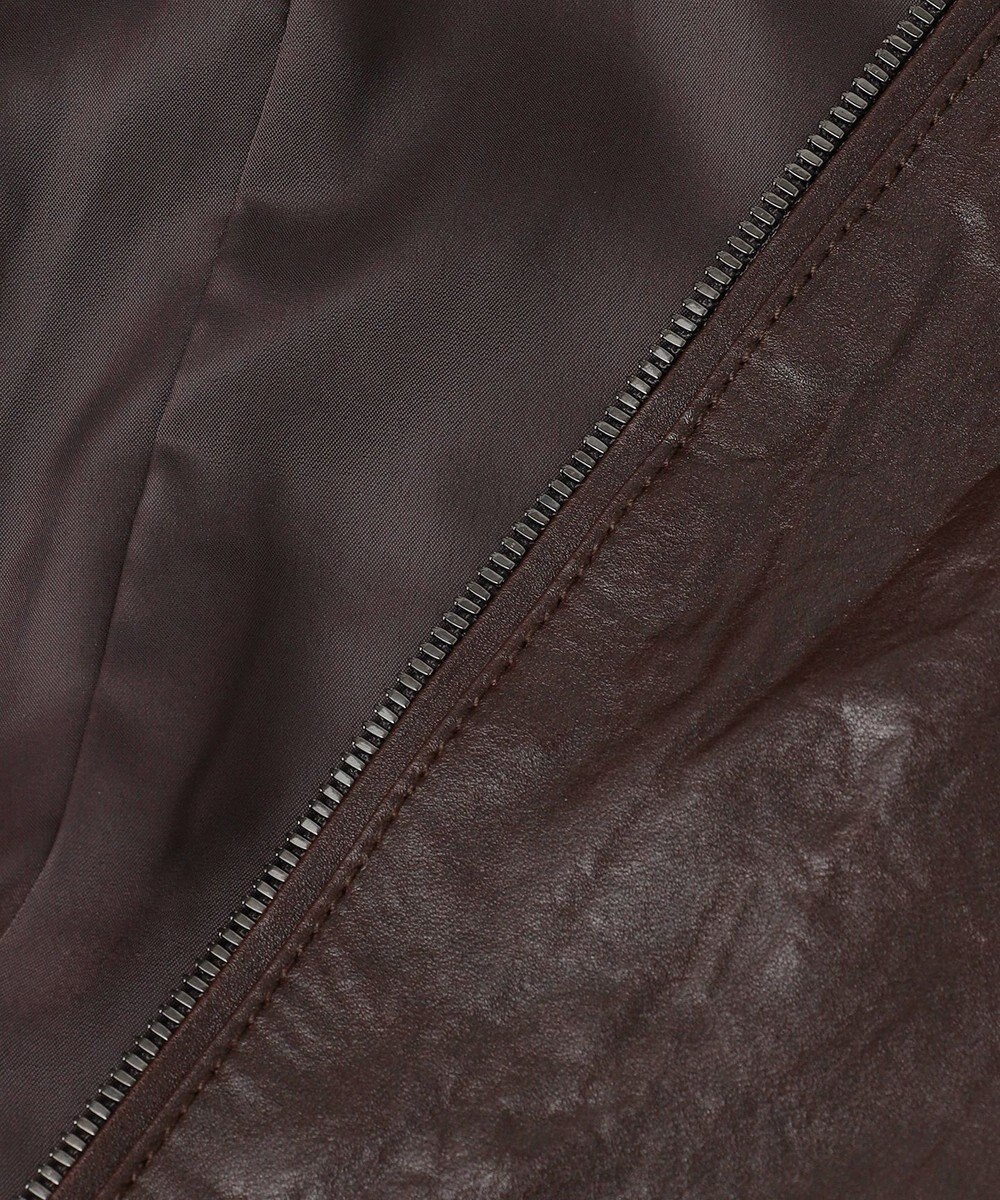 JOSEPH HOMME 【洗い加工】シュリンクエアレザー 　シングルライダースジャケット 