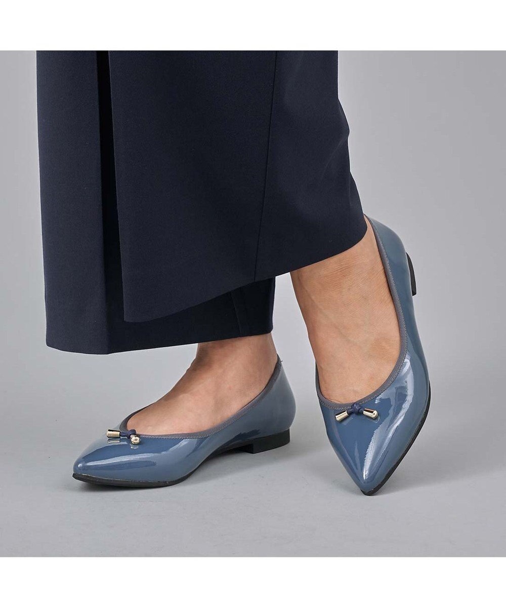 MODE ET JACOMO <carino>【レイン対応】中敷きデザインバレエシューズ 