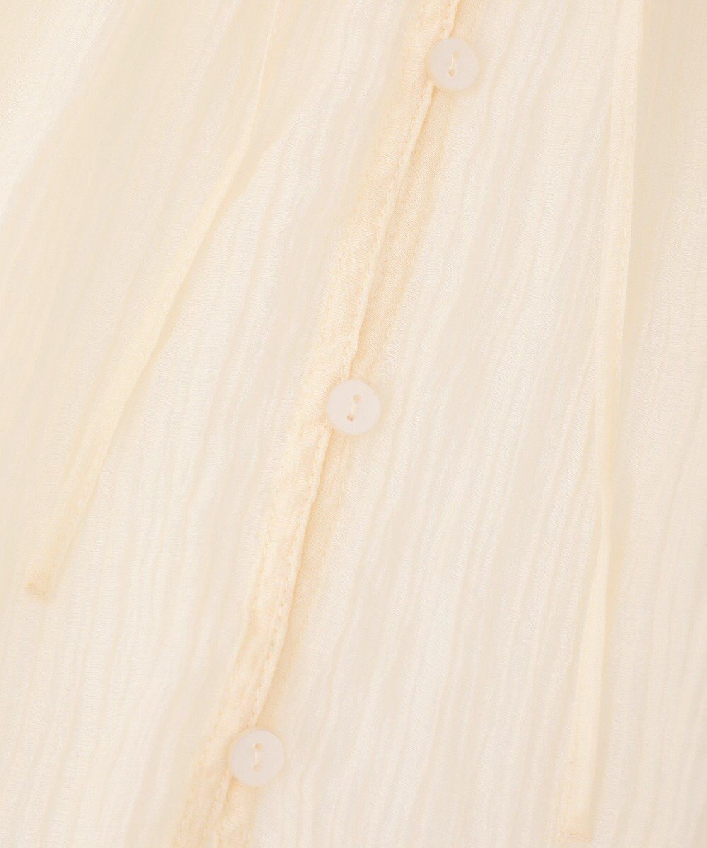 Green Parks Ｖネックフリルシアープリーツブラウス 