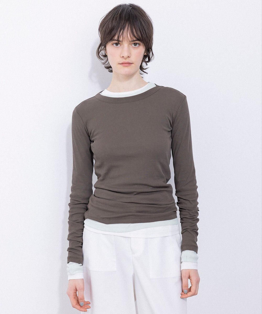 NAVE 【Nave・洗える】ガーゼフライス ロングスリーブ 