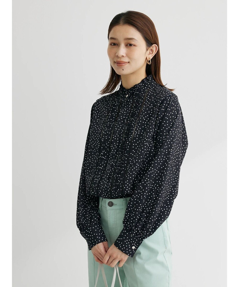 Green Parks ・ＥＬＥＮＣＡＲＥ　ＤＵＥ　ハシゴレースブラウス 