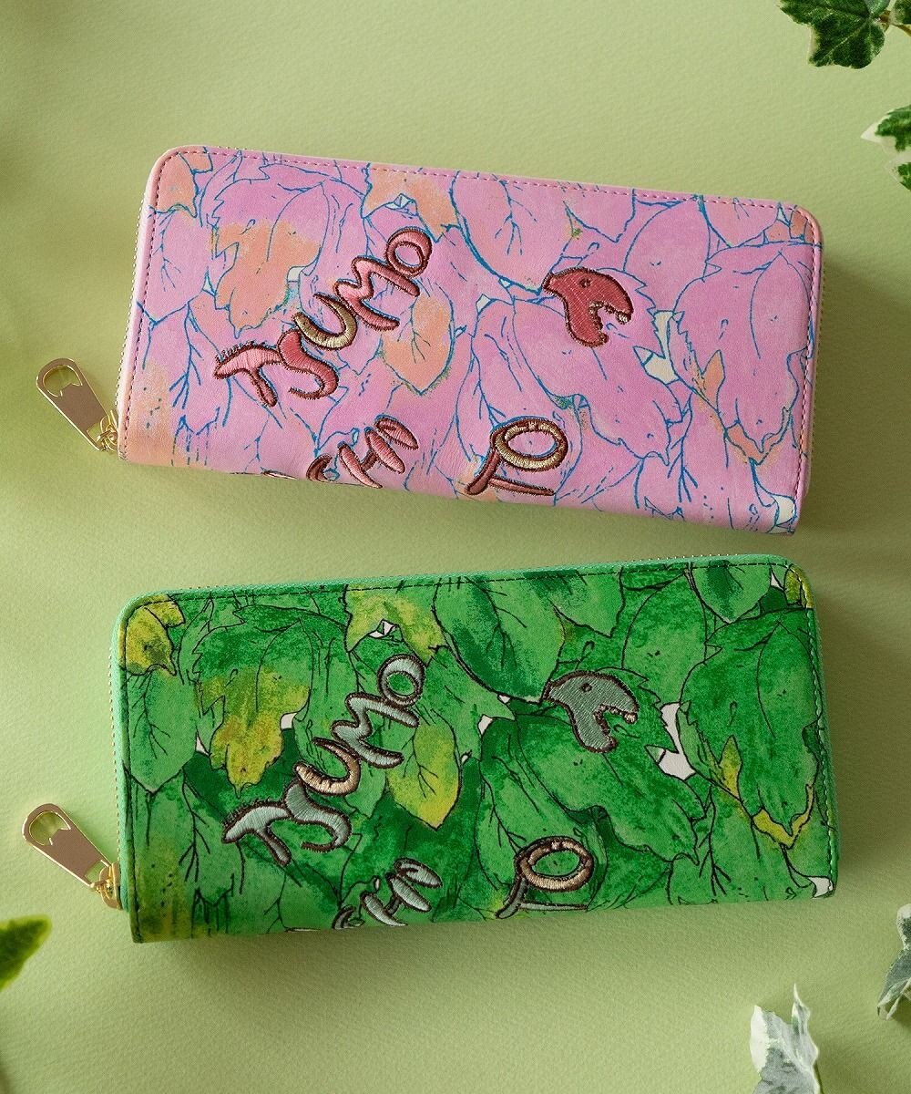 tsumori chisato CARRY 葉っぱ ラウンドファスナー長財布 