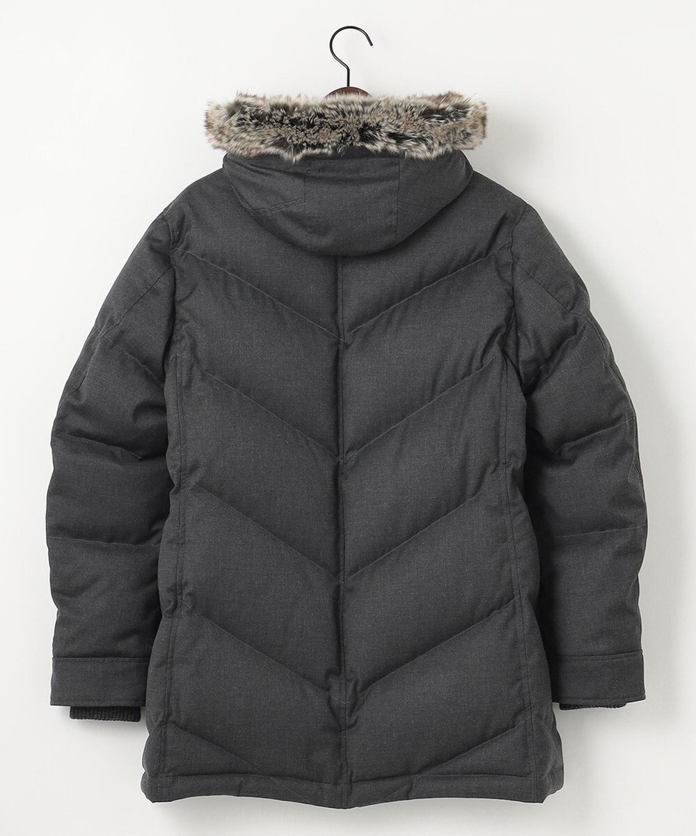 JOSEPH ABBOUD MOUNTAIN 【ECOファー/9ポケット/ホワイトグース/ユニセックス】ウールライクアウトドア ダウンコート 