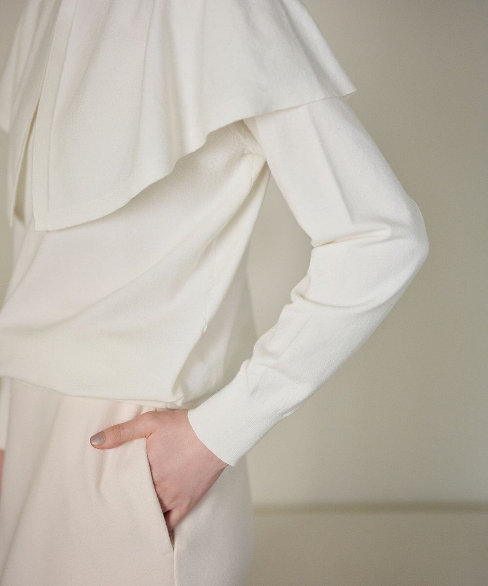 #Newans 【洗える】ケープカラープルオーバー 