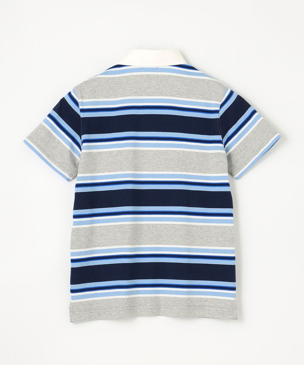 J.PRESS KIDS 【140-170cm】マルチボーダー 半袖ポロシャツ 