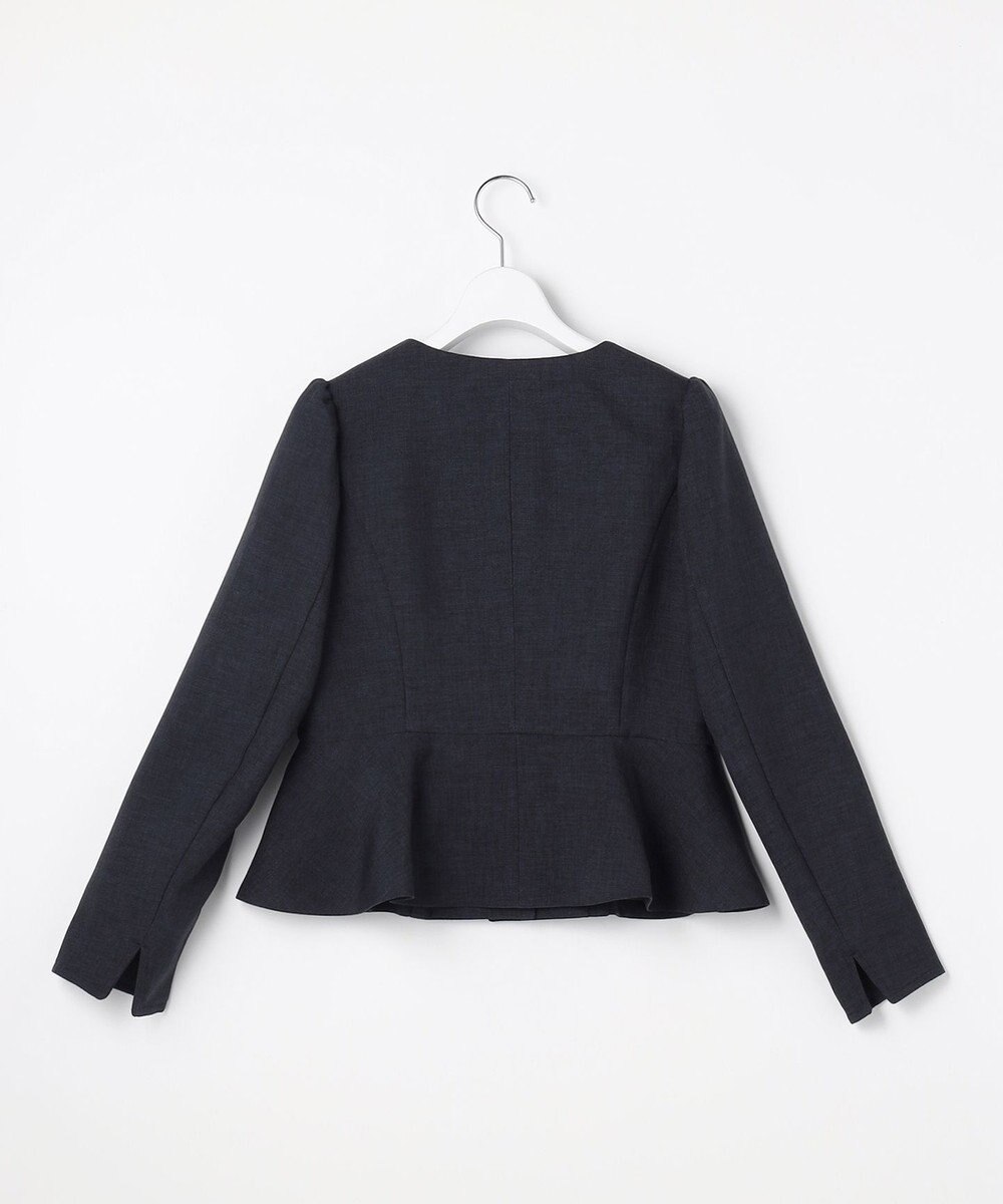 Feroux 【先行予約】パール釦ペプラムジャケット×スカート セットアップ 