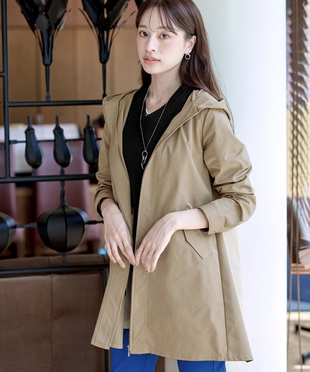 Tiaclasse 【洗える】ミドル丈マウンテンコート 