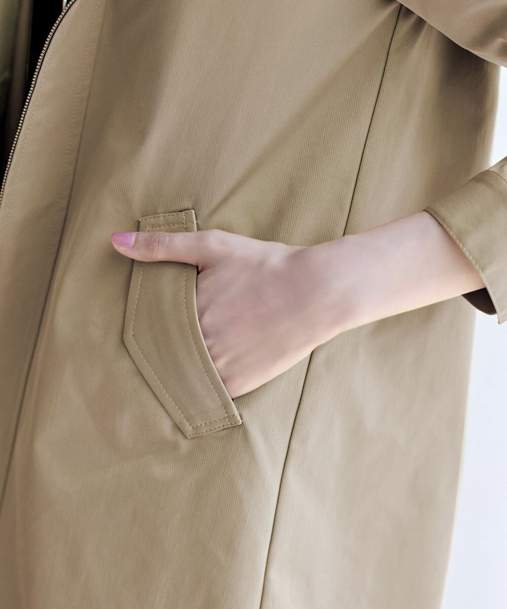 Tiaclasse 【洗える】ミドル丈マウンテンコート 