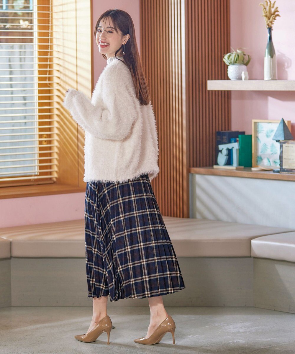 Tiaclasse 【安田美沙子さん着用】チェックプリーツスカート 