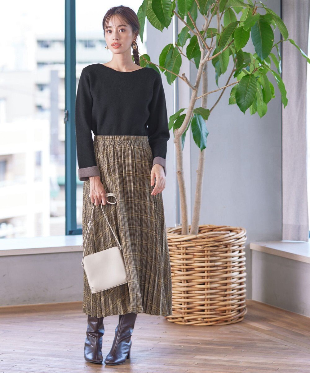 Tiaclasse 【安田美沙子さん着用】チェックプリーツスカート 