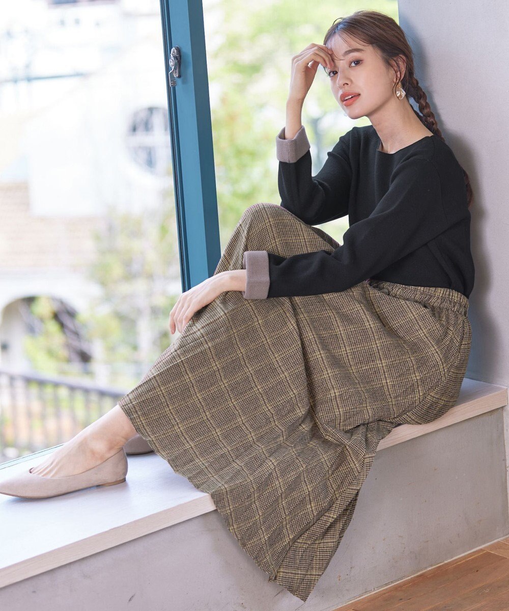 Tiaclasse 【安田美沙子さん着用】チェックプリーツスカート 