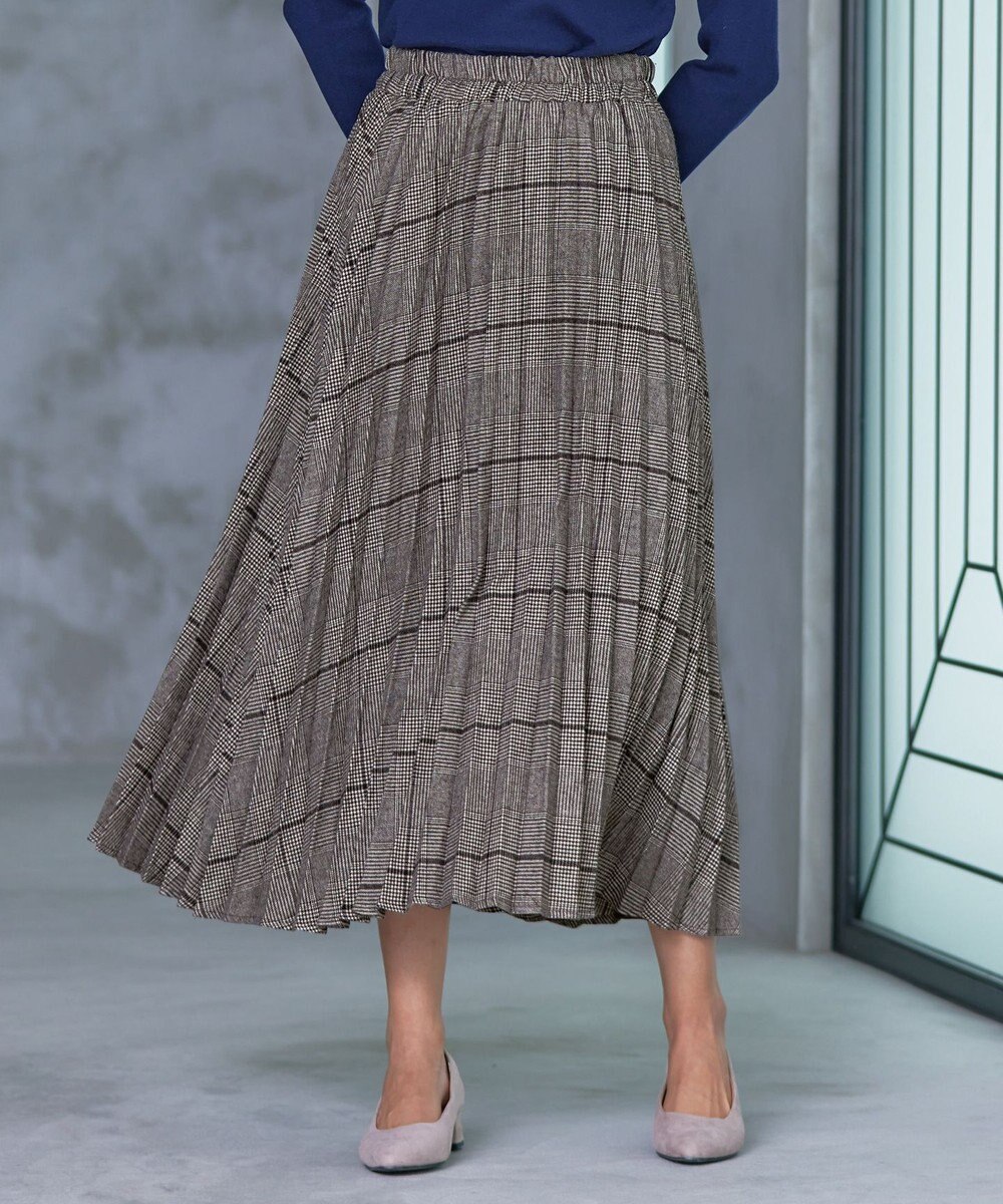 Tiaclasse 【安田美沙子さん着用】チェックプリーツスカート 