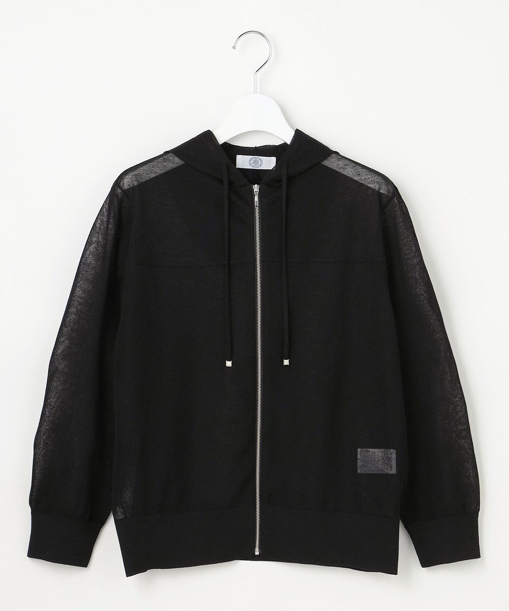 J.PRESS LADIES 【WEB限定カラーあり】SHEER LIGHT KNIT パーカー 