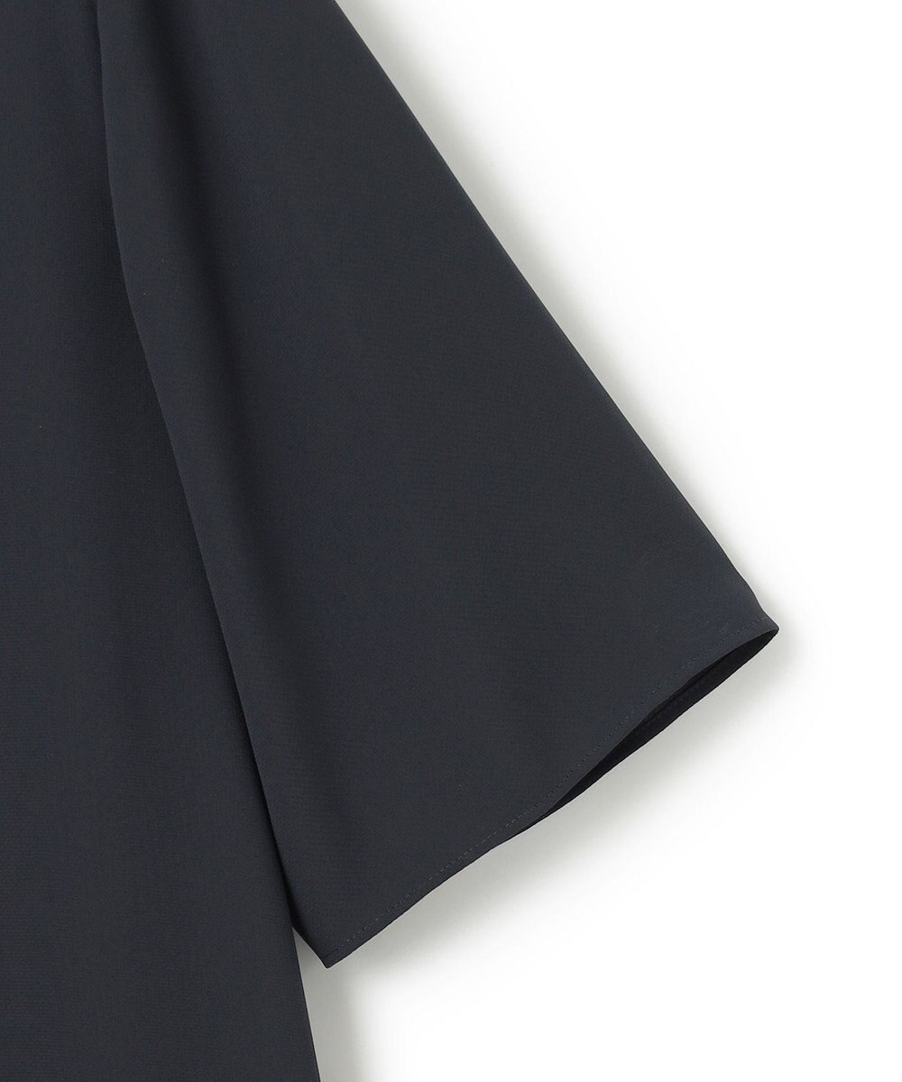 ICB 【接触冷感・UVケア・速乾・洗える】BackSatinAmunzen バンドカラーチュニックブラウス 