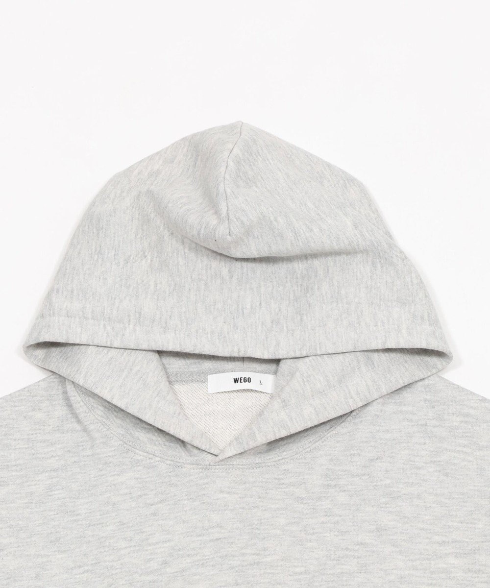 WEGO 【ユニセックス着用ITEM/SMLサイズ展開/裏起毛】ワンポイント刺繍プルパーカー 