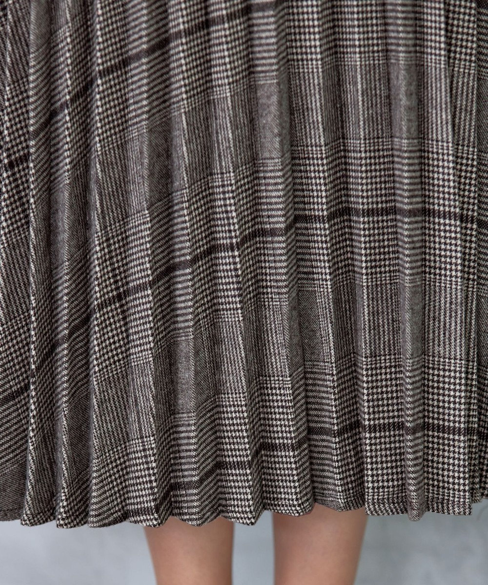 Tiaclasse 【安田美沙子さん着用】チェックプリーツスカート 