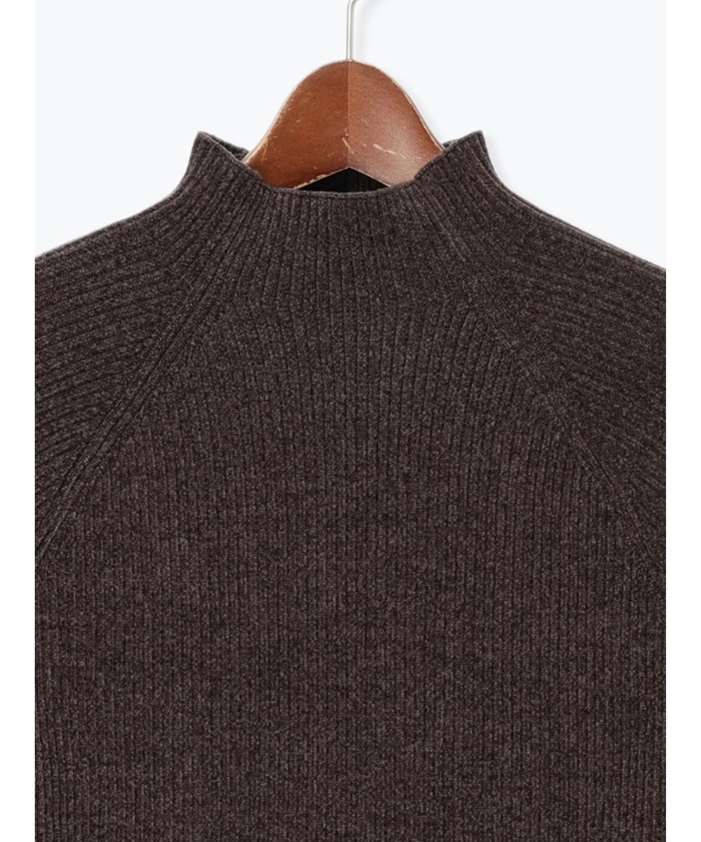 Te chichi モールリブスタンドネックニット 