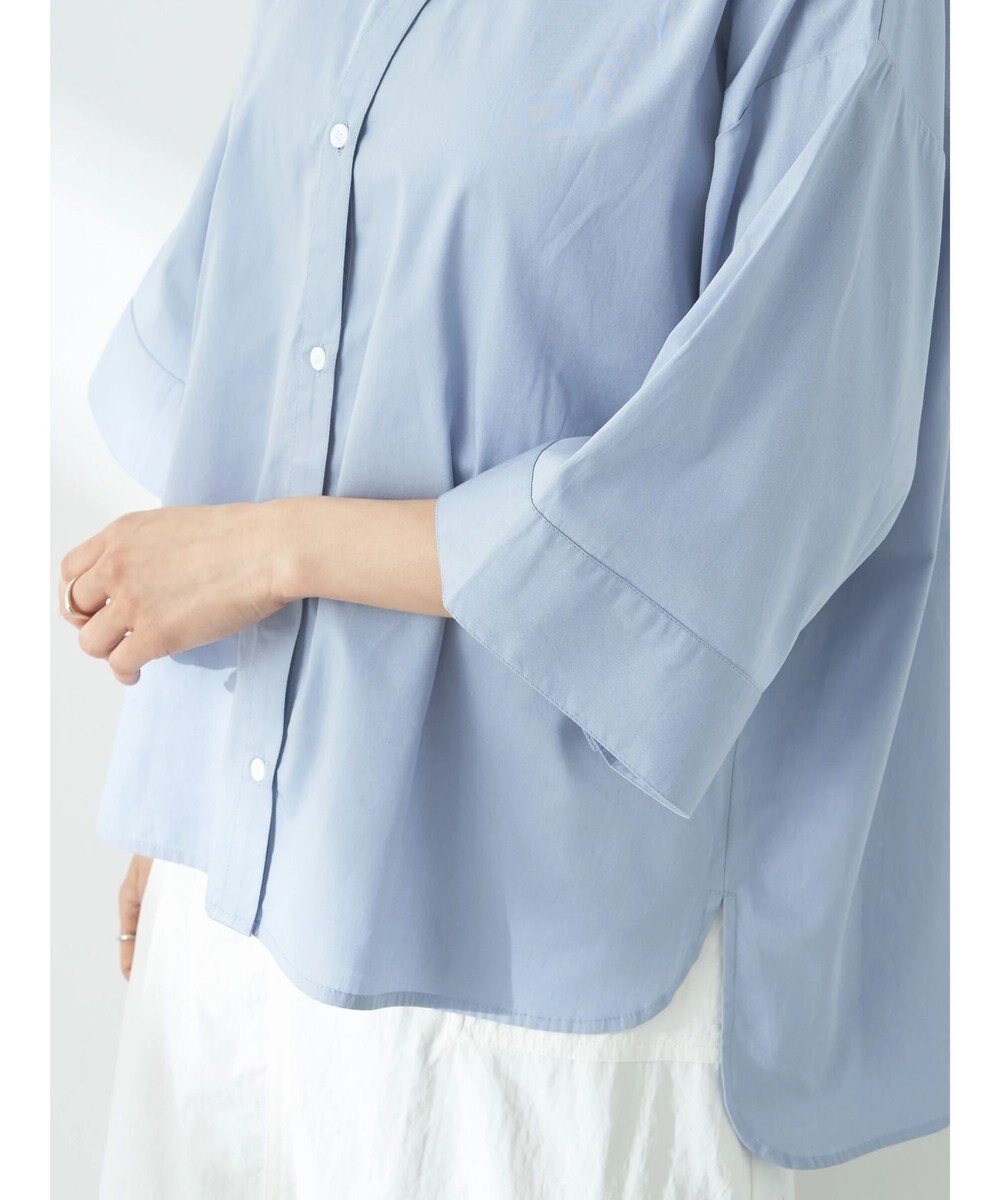 earth music&ecology ワイドスリーブ半袖シャツ 