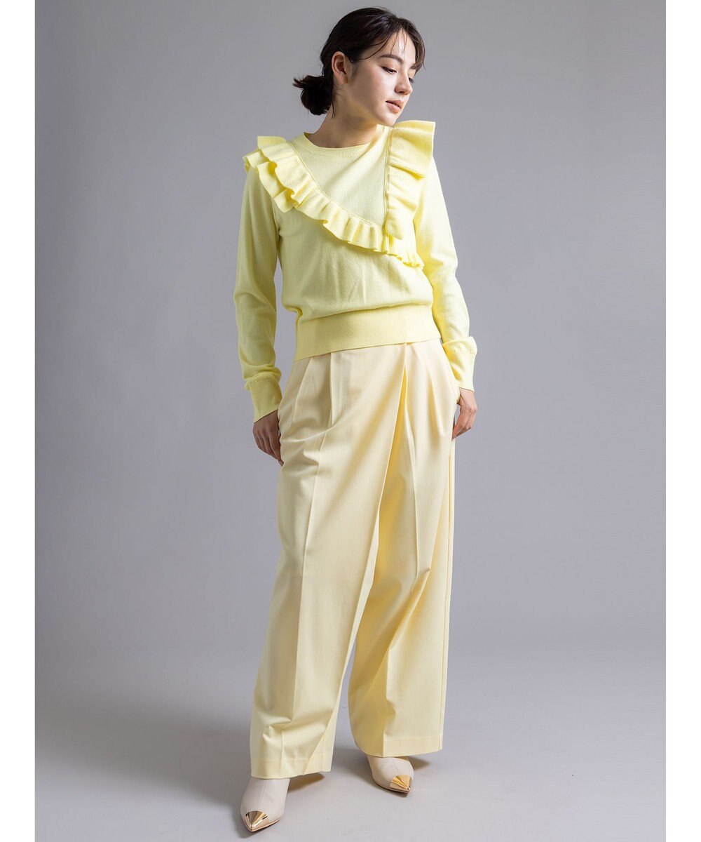 Te chichi 【Atelier Bonheur】イレギュラーフリルニットプルオーバー《2025winter catalog item》 