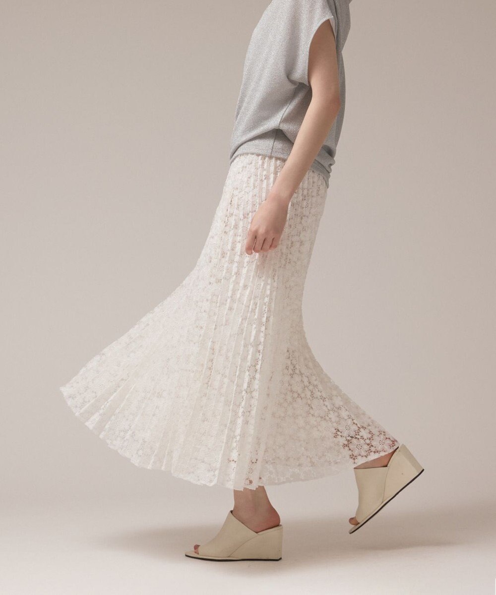 GRACE CONTINENTAL レースプリーツスカート 