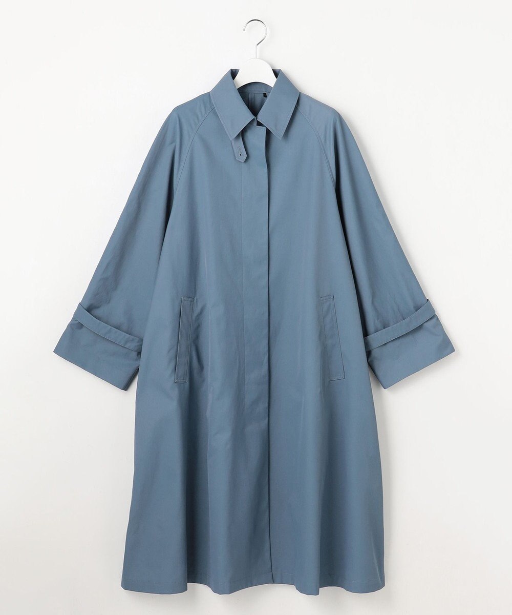 自由区 S コットンナイロンバルカラー コート 