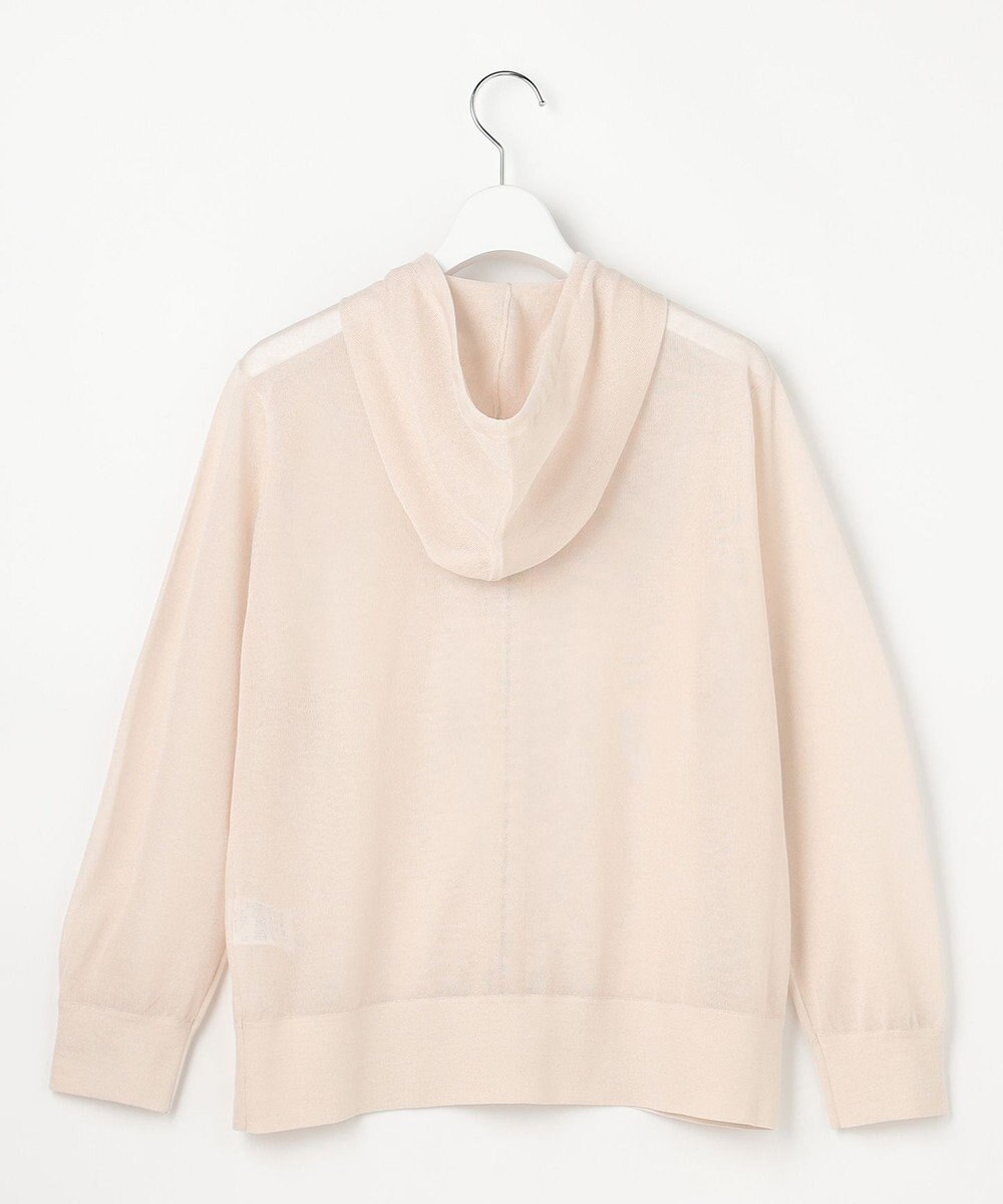 J.PRESS LADIES 【WEB限定カラーあり】SHEER LIGHT KNIT パーカー 