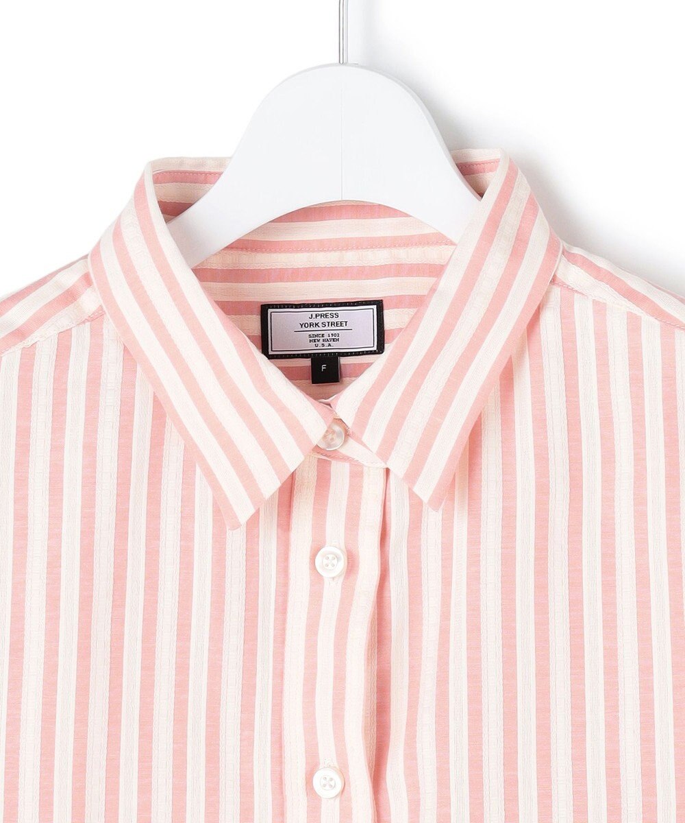 J.PRESS YORK STREET 【WOMEN】ストライプショート ブラウス 