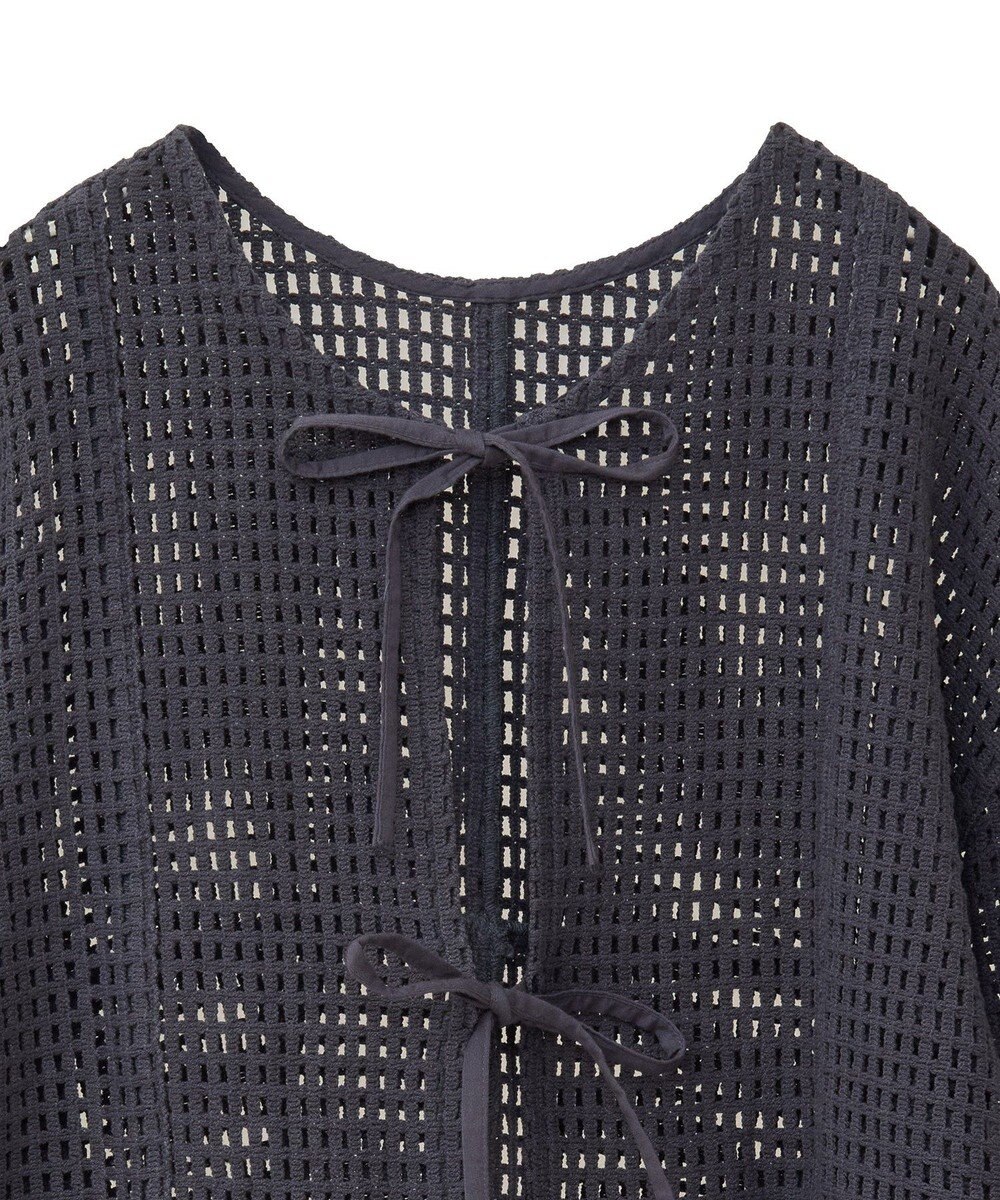 Green Parks Ｉ　前後２ｗａｙ　メッシュショート丈カーディガン 