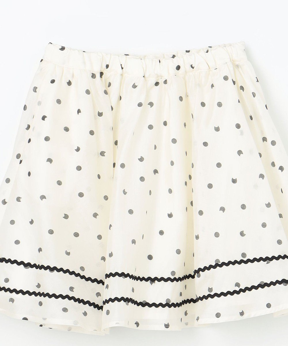 ANY KIDS ネコ×ドット スカート 
