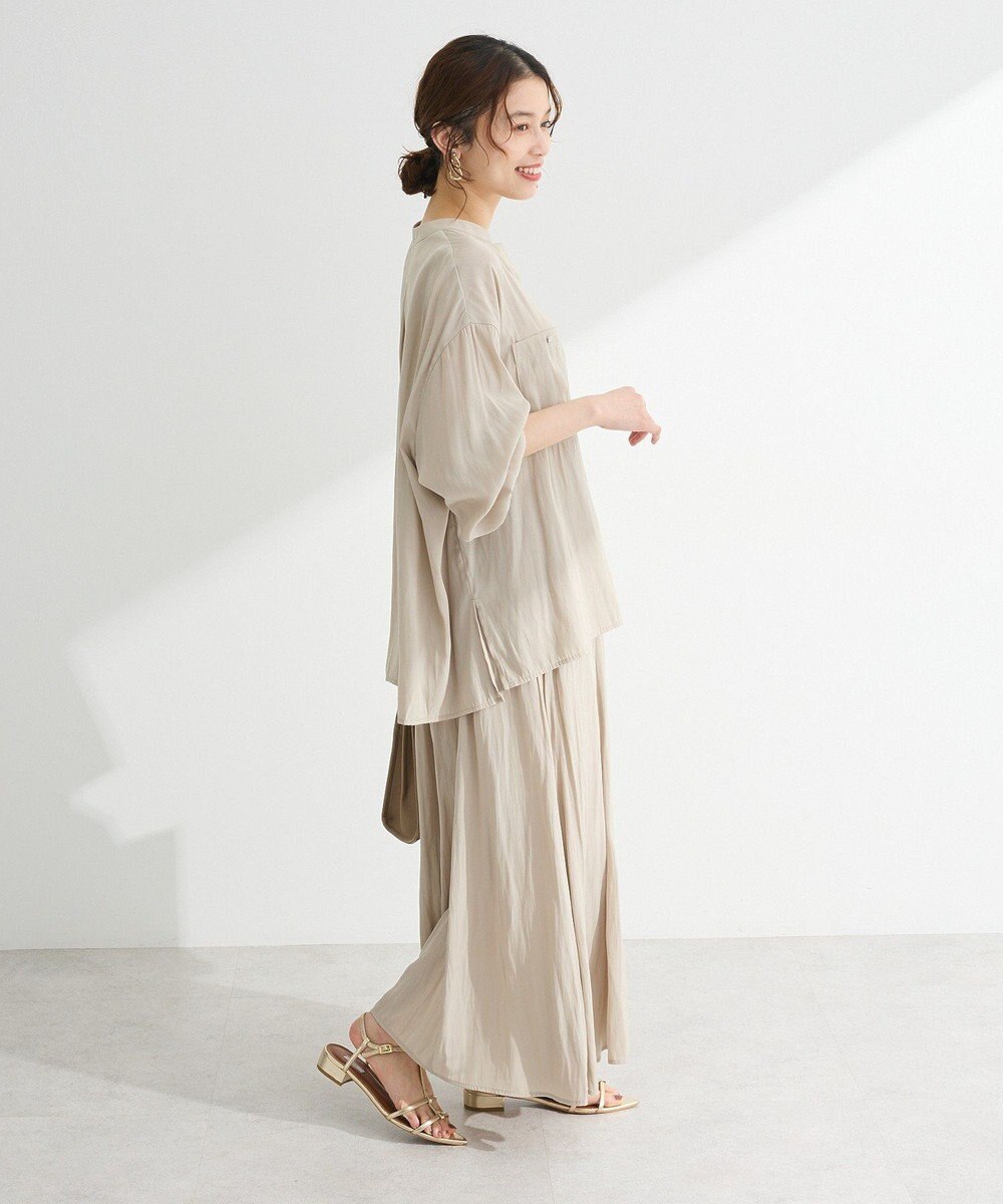 Green Parks サラフレワイドパンツ（無地） 